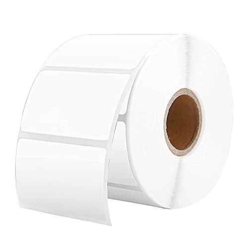 1000 etiquetas de dirección autoadhesivas de primera calidad en rollo de 32mm x 57mm Etiquetas térmicas para la oficina, etiquetas de alimentos para la cocina, tarros (1 roll)