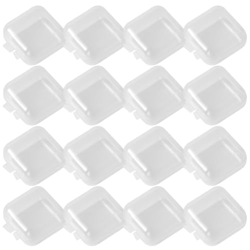 ABOOFAN 100 Uds Cuentas De Diamantes De Imitación Contenedor De Almacenamiento De Plástico Bote De Basura De Plástico Mini Cuentas Bote De Basura Portátil Mini Contenedor De Basura Mini