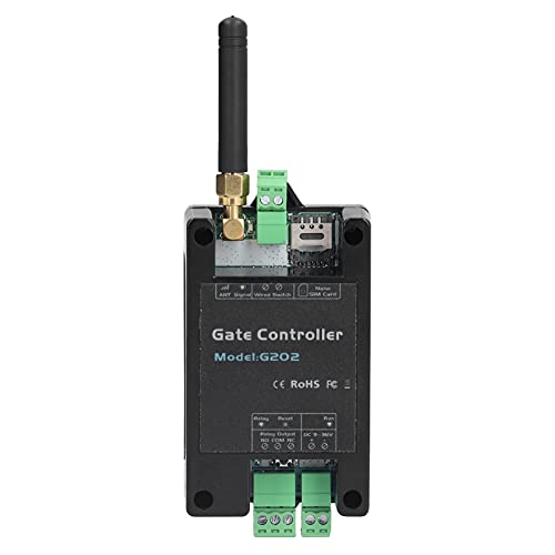 Abridor de puerta de garaje y portón, interruptor de relé GSM 2G, control remoto de teléfono para control de acceso y garaje, negro