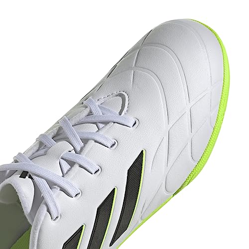 adidas Copa Pure 3 Turf, Football Shoes Unisex niños, Ftwr White Core Black Lucid Lemon, 31 EU