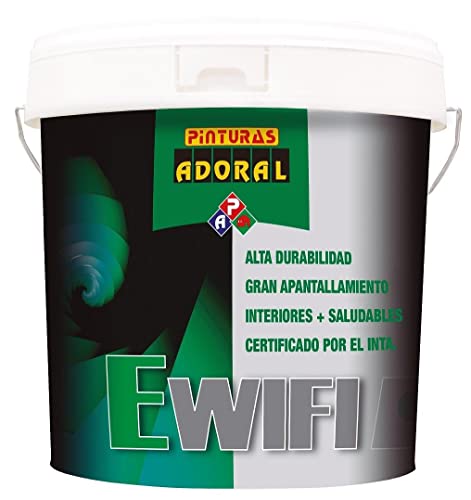 Adoral - Pintura Anti Radiaciones EWIFI 4 L. Revestimiento electro-conductor ideal para la protección frente a la radiación de alta y baja frecuencia.