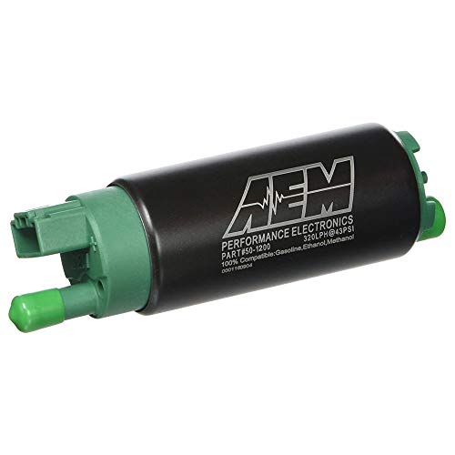 AEM 50 – 1200 Bomba de combustible para E100 etanol y M100 metanol combustibles, Verde