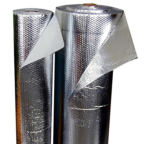 Aislante térmico reflexivo 100% aluminio y burbujas - Rollo 6m² (5 x 1,20). Para frío y calor: Viviendas, Caravanas y furgonetas, radiadores, buhardillas, trasteros, garajes