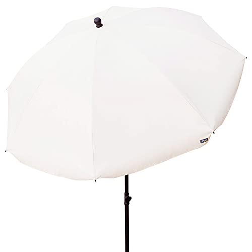 Aktive 85303 - Sombrilla de jardín, con protección UV50, Ø240 cm, color beige, mástil 28-32 mm, mástil flexible, altura regulable, Sombrillas grandes, Aktive Garden