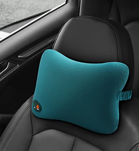 Almohada de masaje, Almohada eléctrica suave, Masaje portátil con vibración para la espalda y el cuello para uso en el hogar y el automóvil, Masajeador de amasado para aliviar el dolor