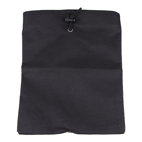 Alomejor Bolsa de Reciclaje Grande Molle para Exteriores, Bolsas de Reciclaje de Nailon para Artículos Diversos, Color Negro con Diseño a Presión para Mochila