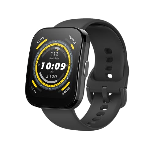 Amazfit Bip 5 Smartwatch con pantalla grande de 1,91", llamadas Bluetooth, Alexa, GPS, batería de 10 días duración, rastreador de actividad física con frecuencia cardíaca, control de oxígeno en sangre