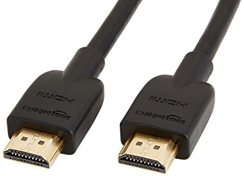 Amazon Basics - Cable HDMI A CL3 de alta velocidad (3 m, estándar más reciente), Negro