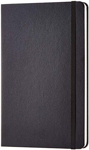 Amazon Basics Cuaderno clásico (grande, cuadriculado), Negro