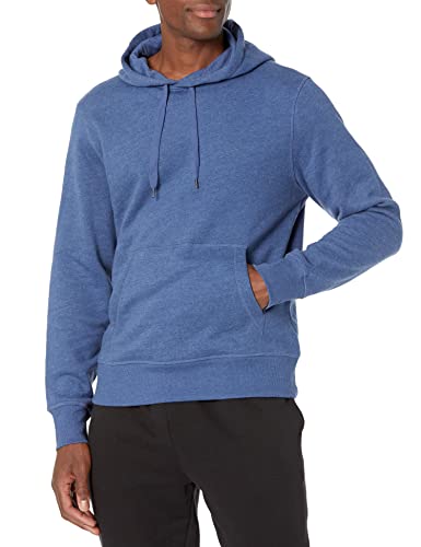 Amazon Essentials Sudadera de Forro Polar con Capucha (Disponible en Tallas Grandes y Largos Especiales) Hombre, Azul Mezcla, L