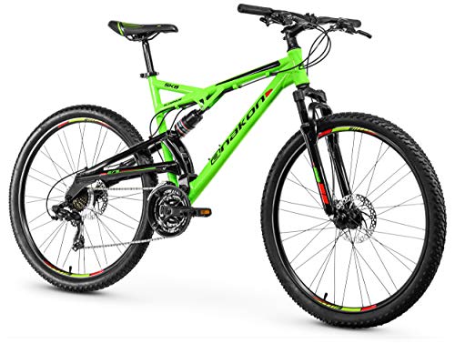 Anakon SK8 Bicicleta de montaña, Hombre, 27.5 Pulgadas, Verde, L