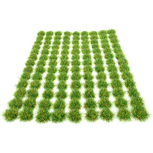 ANCLLO 147 unids hierba estática Tuft 5 mm autoadhesivo hierba estática ferroviaria artificial modelado terreno modelo