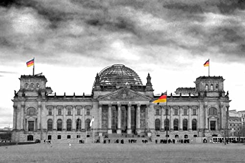 Andrew Evans Photos Reichstag Building Deutscher Bundestag Berlín Alemania - Fotografía impresa (16 x 12 pulgadas)