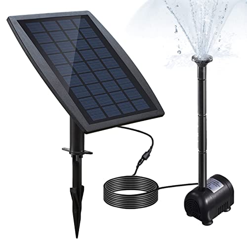 Anself BSV-SP025 - Bomba de Agua de Panel de Energía Solar Sin Cepillo para Piscina Jardín Fuentes,9V / 2.5W 150L / H