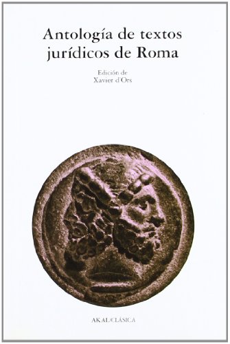 Antología de textos jurídicos de Roma: 61 (Clásica)