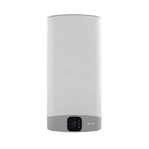 Ariston, Velis Wifi - Calentador de Agua Electrico, Horizontal y Vertical, Termo Electrico 100l Plano, 50.6x27.5x125.1 cm - Fabricado para Instalación en España (Clase de Eficiencia Energética B)