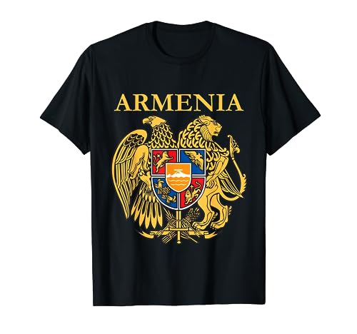 Armenia Escudo de armas Camisa Armenia Emblema Ropa Camiseta