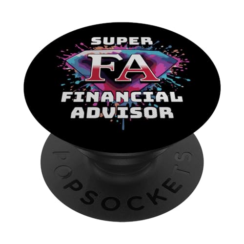 Arte de Apreciación Super Dedicado Asesor Financiero PopSockets PopGrip Intercambiable