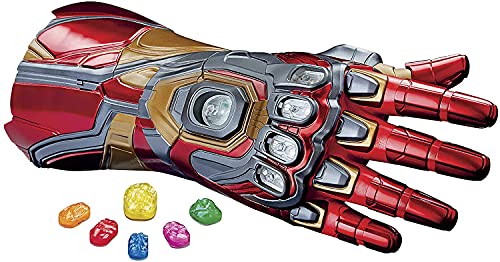 Avengers F0196 Marvel Legends Series - Nano Guante articulado electrónico de Iron Man con Luces, Sonidos de película y Gemas del Infinito Desmontables