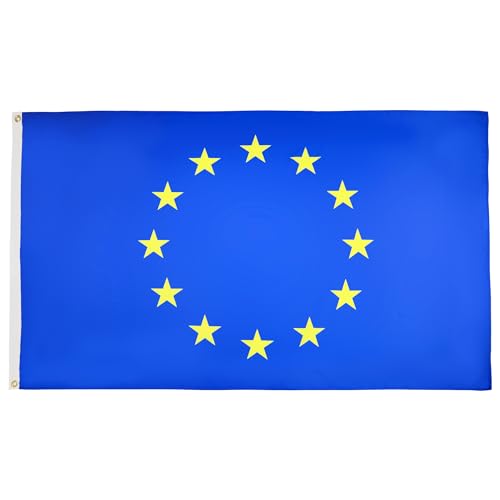 AZ FLAG Bandera de Europa 90x60cm - Bandera Union Europea - UU.EE 60 x 90 cm poliéster Ligero