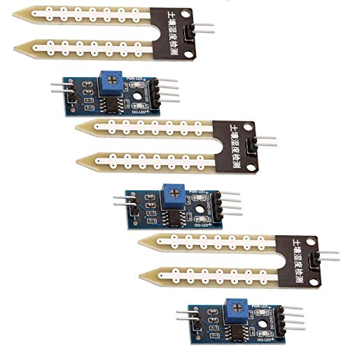 AZDelivery 3 x Sensor de Humedad del Suelo Higrómetro Modulo Compatible con Arduino con E-Book Incluido!