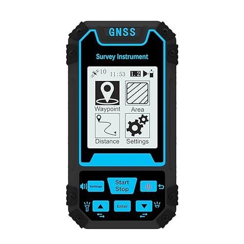 BBXW Instrumento De Medición Terrestre GPS, Equipo Topográfico GPS Portátil, Medición De Coordenadas Y Edición De Ruta, Navegación Recargable En Tiempo Real, para Áreas De Mapeo De Topografía