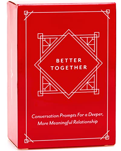 Better Together - Tarjeta de preguntas de juegos para parejas, 100 divertidas tarjetas de conversación románticas para parejas, juego de adultos, edición de amor, actividades de esta noche