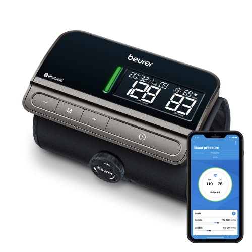 Beurer BM 81 easyLock Tensiómetro de brazo, con innovador manguito sin tubos ni cables , suave acumulación de presión y tiempo de medición corto, dispositivo médico con conexión a la aplicación Beurer BM 81 easyLock Tensiómetro de brazo, con innovador manguito sin tubos ni cables , suave acumulación de presión y tiempo de medición corto, dispositivo médico con conexión a la aplicación