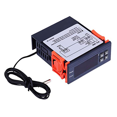 BEVANNJJ ZYY El termostato del Controlador de Temperatura Digital de AC 110V-220V con el Sensor admite la función de calibración de Temperatura