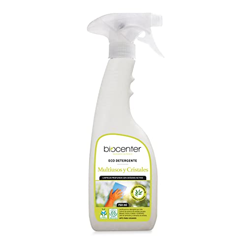 BIOCENTER - Limpiador ecológico Multiusos y Cristales de Oxígeno Activo - Spray Ecofriendly 750 ml