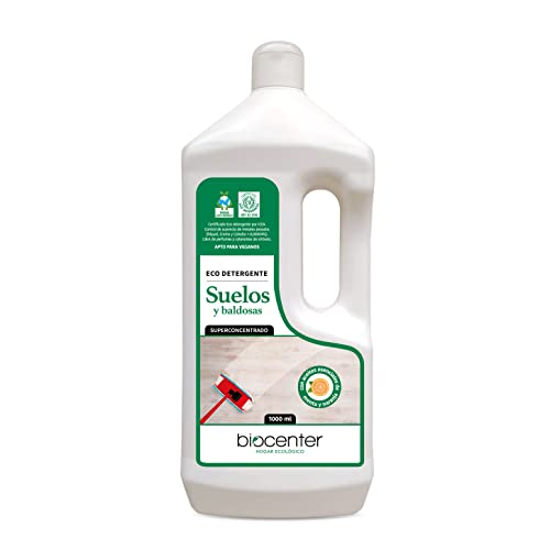 BIOCENTER - Limpiador ecológico para suelos y baldosas - Botella Ecofriendly de 1 litro