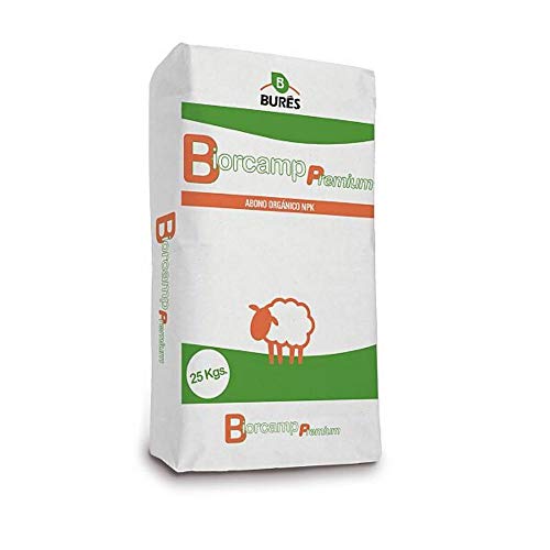 BIORCAMP PREMIUM PELLETS - Abono Orgánico Estiércol de Oveja para Cultivos Hortícolas, Frutales y Viñedos en Agricultura Ecológica - Saco 25 kg