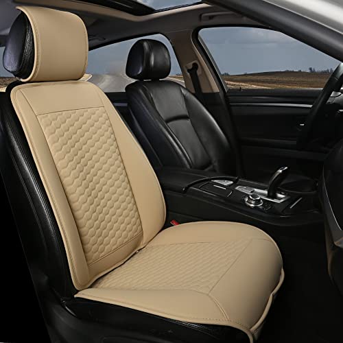 Black Panther Funda Asiento Coche Delantero, Protector Asiento Coche, Fundas Asientos Coche Compatible con 95% de automóviles (1 Pieza Beige)