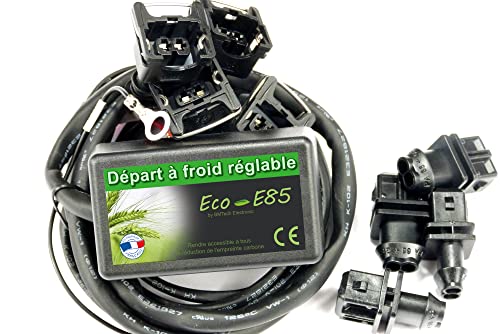 BMTech Electronic KIT Etanol E85-4 CILINDRES, ECO-E85 (conectores Bosch EV1) Flex Fuel KIT, KIT DE CONVERSIÓN BIOETHANOL E85 - Compatible con Peugeot, Citroen, Renault, Audi.