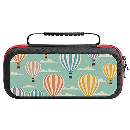 Bolsa de almacenamiento portátil con globo de hidrógeno para Nintendo Switch Lite y accesorios de viaje impreso