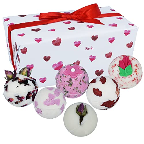 Bomb Cosmetics, Regalo Para El Cuidado De La Piel (, Productos) - 240 Gr, Little Box Of Love, Rosa, 6 Unidad