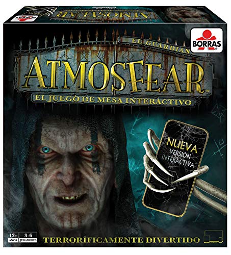 BORRAS - Atmosfear, Juego de Mesa Familiar con versión interactiva, con App Exclusiva para Apple y Android, Habilidad, Estrategia, Suspense y Terror, A Partir de 12 años (18354)