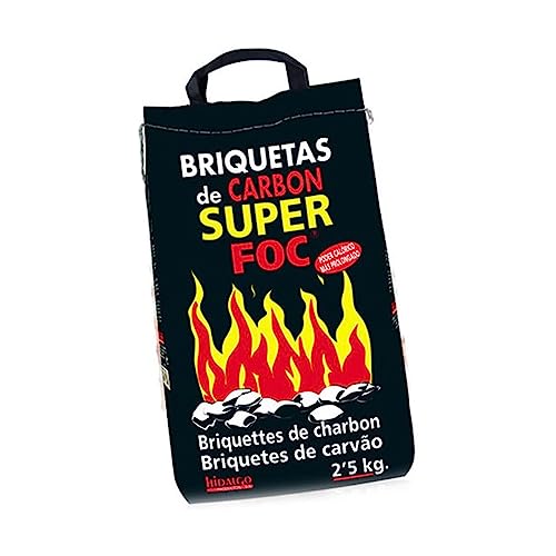 BRIQUETAS CARBON VEGETAL 2,5KG 08006 SUPERFOC