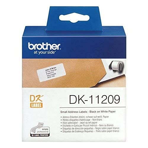 Brother Etiquetas de direcciones, Negro y Blanco, 29 x 62 mm