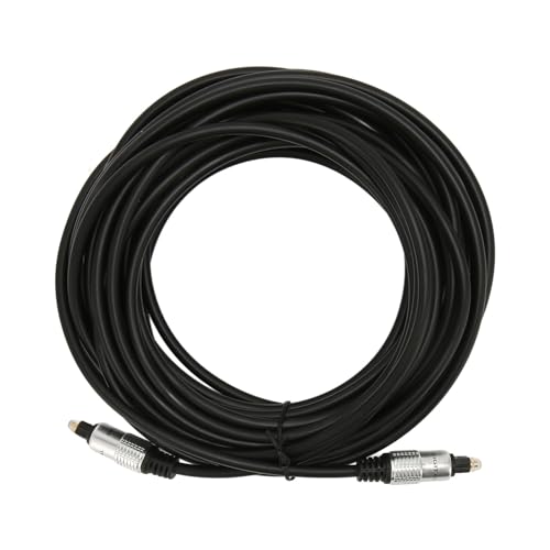 Cable de Fibra óptica de Sonido Digital, Conector Chapado en Oro Seguro Resistente Al Desgaste, Carcasa de Aleación de Aluminio, Cable óptico Transparente Portátil para TV (5