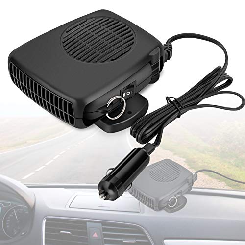 Calefactor para Coche 12V Portátil, Ventilador Calefactor Desempañador, 12V Desempañador Del Calentador de Cerámica del Coche, Universal del Coche Desempañador