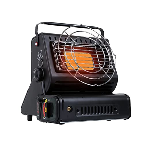 Calentador de gas portátil para interiores, calentador de gas de calefacción de 1300 W, calentador de patio portátil de cerámica, para viajes, camping, caravana, pesca, hogar, interior y exterior