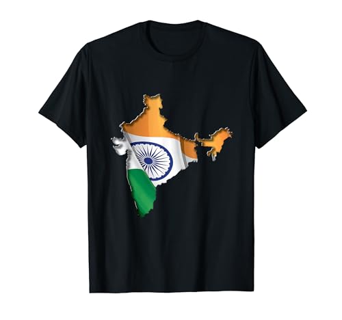 Camisa de mapa indio, camisa de la India, camisa de la bandera de la India, Camiseta