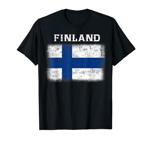 Camiseta de la bandera de Finlandia con diseño de bandera finlandesa Camiseta