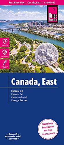 Canadá este, mapa impermeable de carreteras. Escala 1:1.900.000 impermeable. Reise Know-How.: reiß- und wasserfest (world mapping project) (Canada East (1:1.900.000))