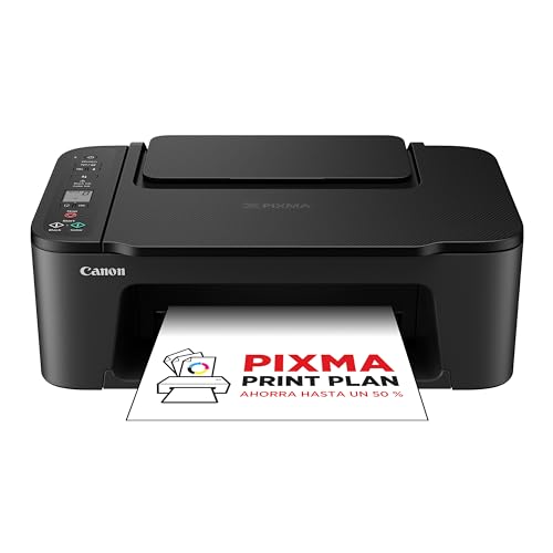 Canon Pixma TS3550i Impresora Multifunción 3 en 1, Sistema de Inyección de Tinta, Impresión, Escaneo y Copia, WiFi, Pixma Print Plant, Impresión Doble Cara, Impresión Fotográfica, Negro