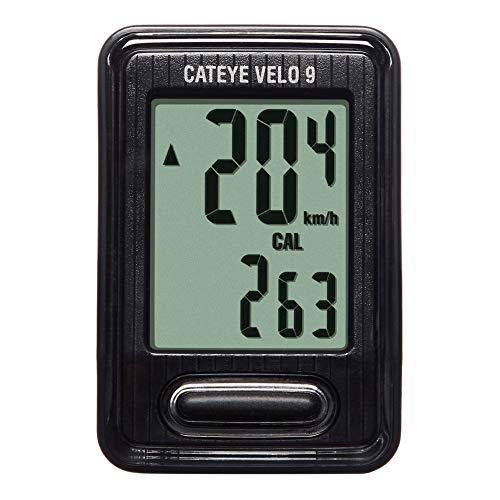 CatEye , Computadora Velo 9 Negro Unisex Adulto, Negro (Black), M