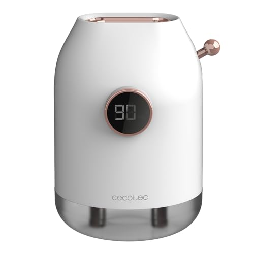 Cecotec Humidificador Difusor de Aromas sin Cables PureAroma 550 Cordless. 5000 mAh, 3 Modos de Funcionamiento, Doble Salida, Depósito de 550ml, con Batería y Pantalla, Aromaterapia