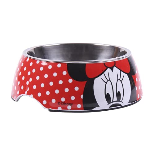 Cerdá - For Fan Pets, Comedero para Mascotas de Minnie Mouse - Licencia Oficial Disney, Multicolor, M