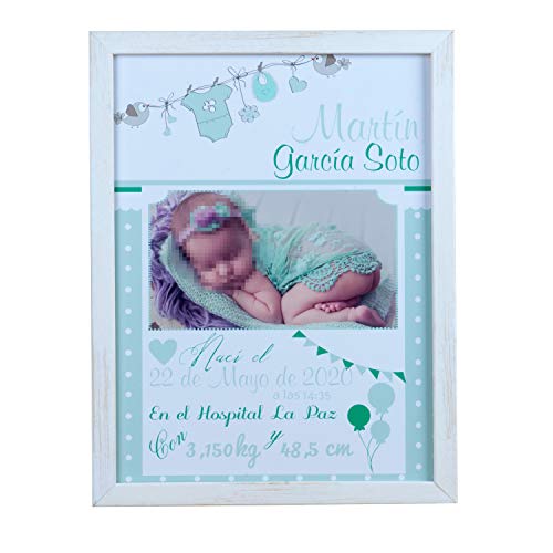 Certificado de nacimiento regalo bebe recién nacido con foto personalizado regalo para padres y madres